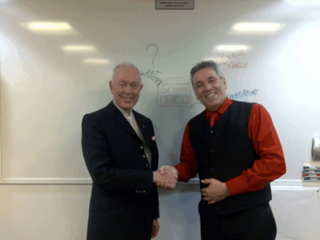 Tony Buzan op bezoek bij ruud rensink