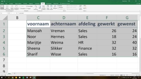Macro maken in Excel: Stap 1